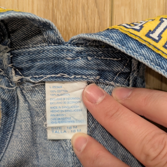 Vintage Football Embroidered Overalls - Picture 4 of 4